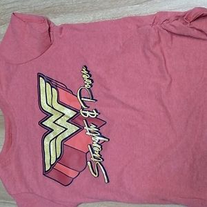 Girls red wonder woman top